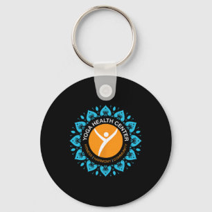 Yoga Health Centre Love Word Cloud Design Key Ring