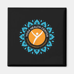 Yoga Health Centre Love Word Cloud Design Magnet