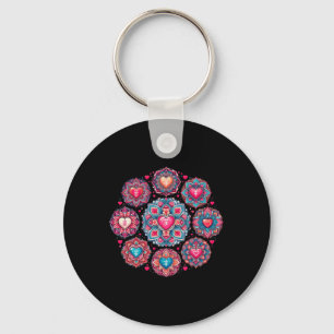 Yoga Heart Chakra Love Tee - Women's Valentine's D Key Ring