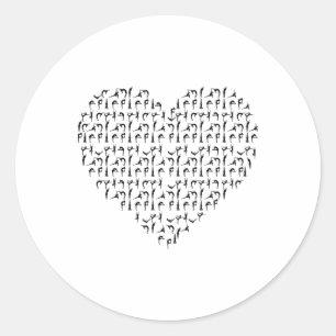 Yoga Heart Meditation Yoga Love Yoga Teacher Classic Round Sticker