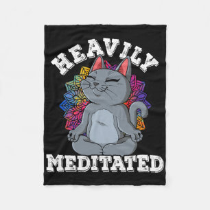 Yoga Heavily Meditated Fleece Blanket