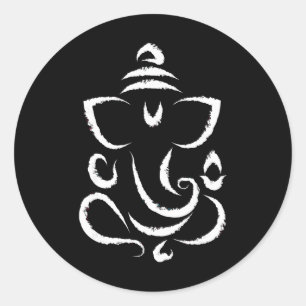 Yoga Hindu Indian Meditation Deepavali Diwali Rang Classic Round Sticker