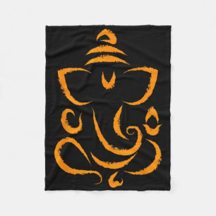 Yoga Hindu Indian Meditation Deepavali Diwali Rang Fleece Blanket