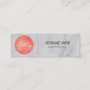Yoga Icon   Watercolor Mini Business Card