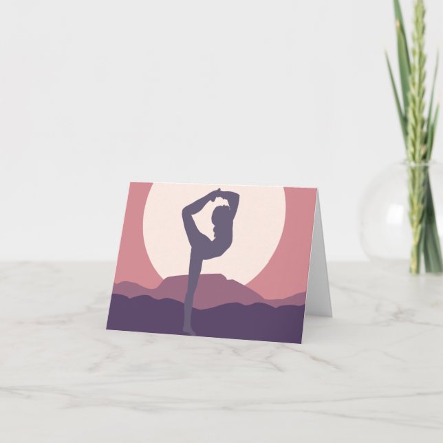 Yoga in Purple Card (Front)