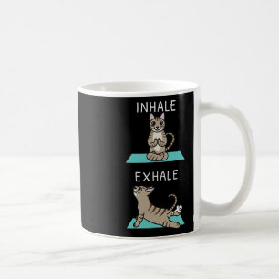 Yoga Inhale Exhale Devon Rex Cat Pet Coffee Mug