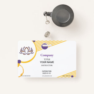 Yoga Instructor Badge ID Badge