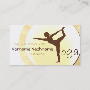 Yoga Instructor buisness card