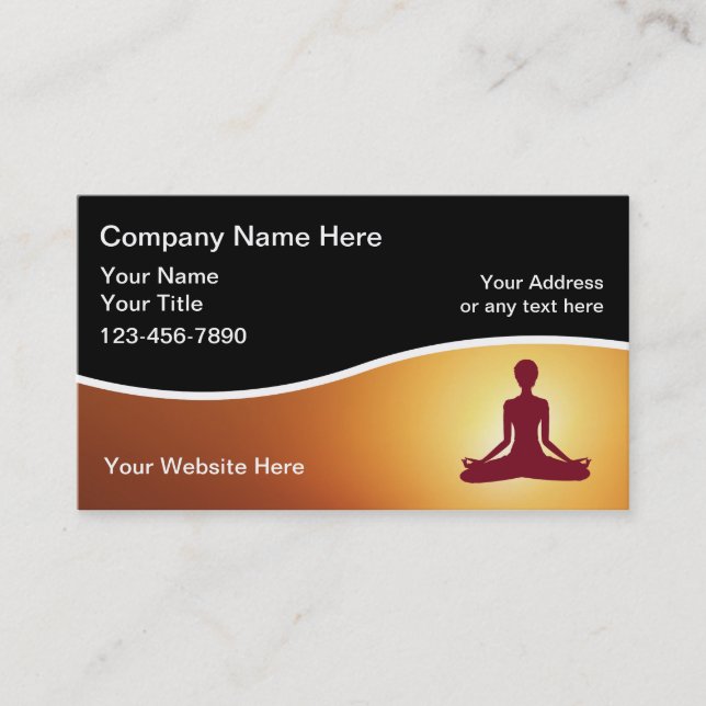 Yoga Instructor Business Card (Front)