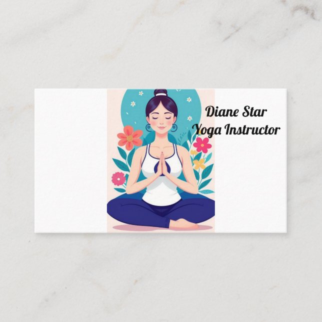 Yoga Instructor  Business Card (Front)