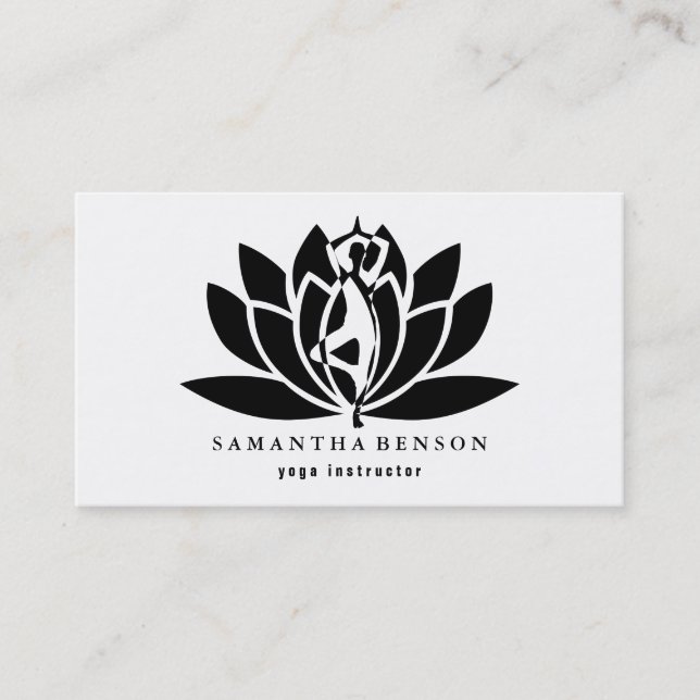 Yoga Instructor Business Card (Front)