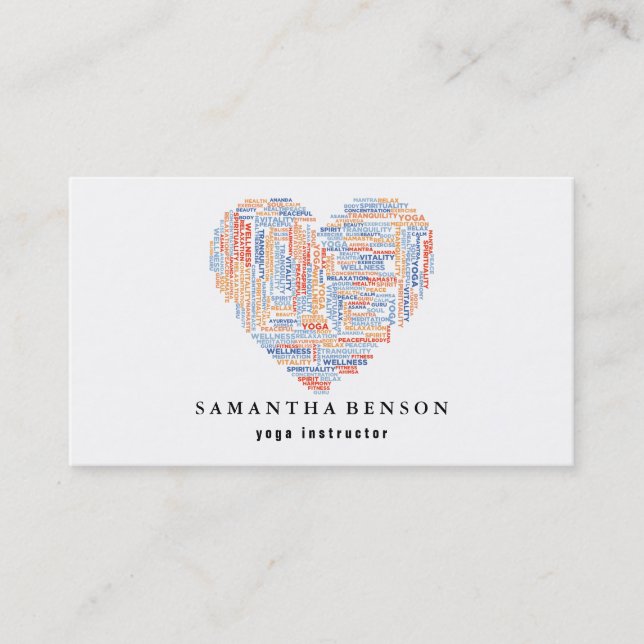 Yoga Instructor Business Card (Front)