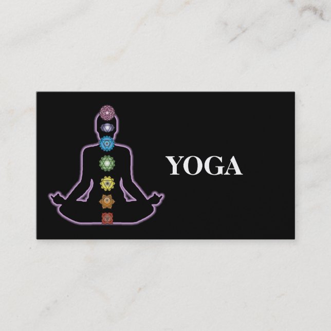 Yoga instructor business card (Front)