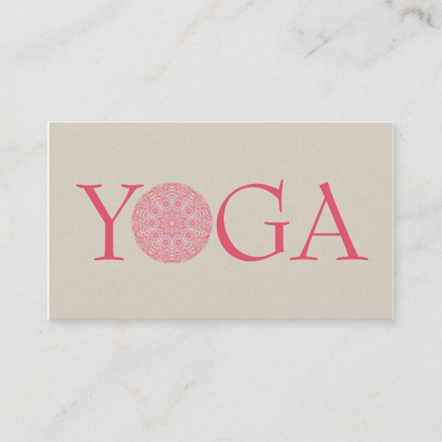 YOGA Instructor Business Card (Front)