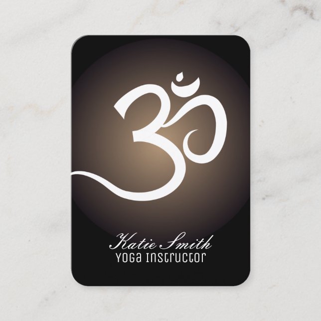 Yoga Instructor Business Cards (Front)