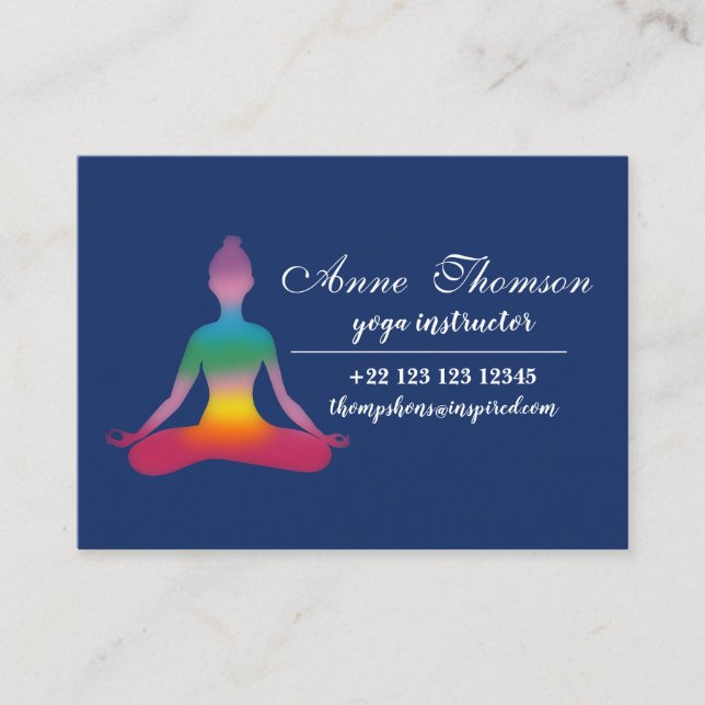 Yoga Instructor Bussines Card (Front)