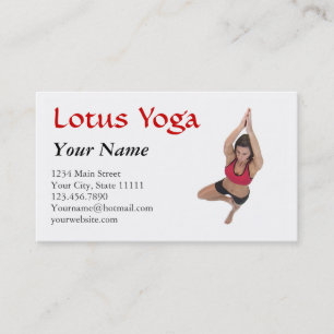 Yoga Instructor Class Business Card