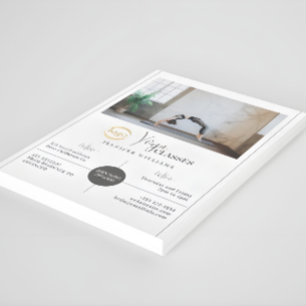 Yoga Instructor Classes Custom Photo Logo Modern Flyer