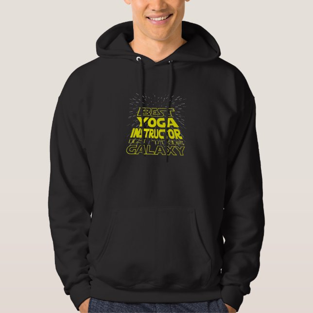 Yoga Instructor  Cool Galaxy Job Hoodie (Front)
