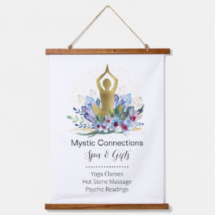 Yoga Instructor Energy Healer Crystals Reiki Spa Hanging Tapestry