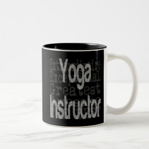 Yoga Instructor Extraordinaire Two-Tone Coffee Mug