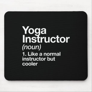 Yoga Instructor Funny Definition Gym Trainer Coach Mouse Pad