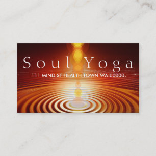 YOGA Instructor Health Spirit Meditation Business Card
