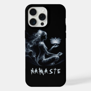 Yoga Instructor Lotus Meditation Pose Glowing Mist iPhone 15 Pro Max Case