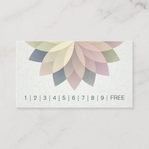 YOGA Instructor Loyalty Punch Colourful Mandala Card