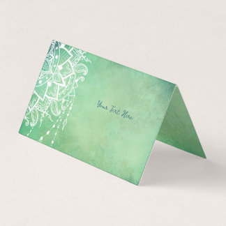 Yoga Instructor Mandala Business Card