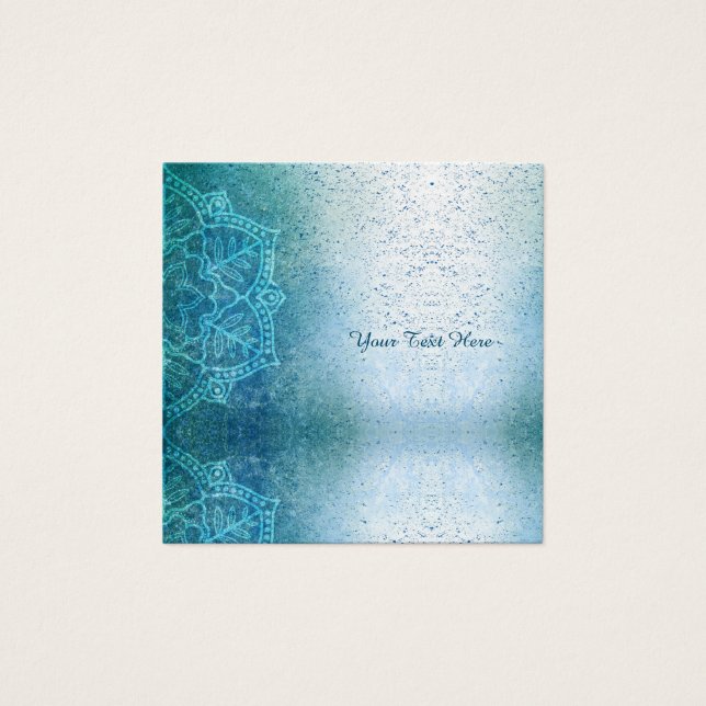 Yoga Instructor Mandala Business Profile Card  (Front)