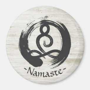 Yoga Instructor Meditation Pose Healer ZEN Symbol Magnet