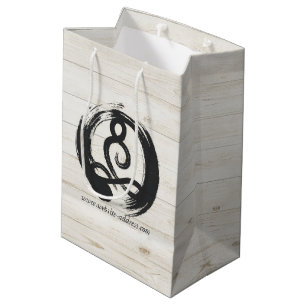 Yoga Instructor Meditation Pose Healer ZEN Symbol Medium Gift Bag