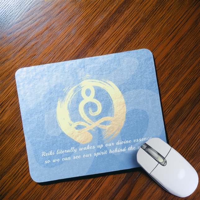 Yoga Instructor Meditation Pose Zen Om Sign Quotes Mouse Pad (Creator Uploaded)