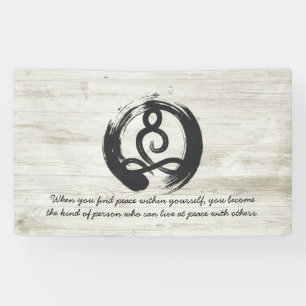 Yoga Instructor Meditation Pose Zen Symbol Quotes Banner