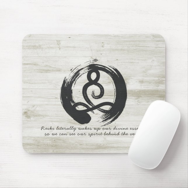 Yoga Instructor Meditation Pose Zen Symbol Quotes Mouse Pad (With Mouse)