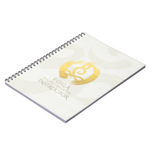 Yoga Instructor Meditation Posture Zen & OM Symbol Notebook