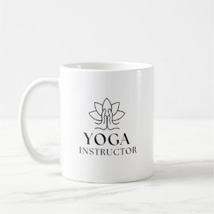 Yoga Instructor Minimalist Lotus Coffee Mug