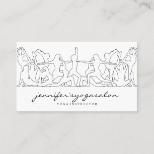 Yoga Instructor namaste fitness dance Business Card