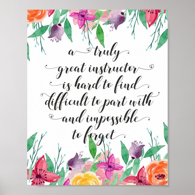 Yoga Instructor Office gift Instructor Coaching Poster (Front)