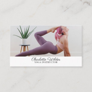 Yoga Instructor Photo Business Card