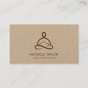 Yoga Instructor Pilates Fitness Modern Minimalist Business Card