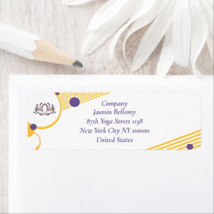 Yoga Instructor Return Address Label