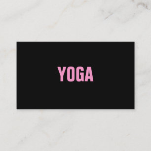 YOGA Instructor Simple & Plain Business Card