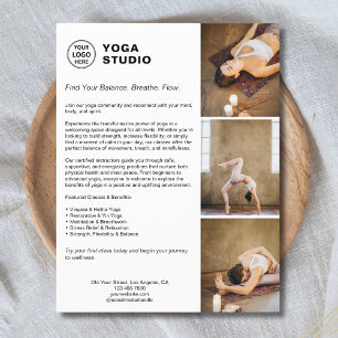 Yoga Instructor Teacher Promotional Business  Flyer