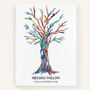 Yoga Instructor Tree of Life Spiral Notebook