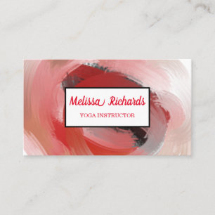 Yoga Instructor Vintage Water Colour Business Card