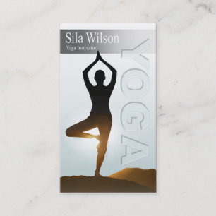 Yoga Instructor, Yoga Class Business Card