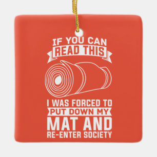 Yoga Instructor Yogi Zen Meditation Ceramic Ornament