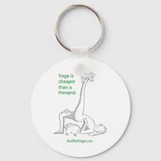 Yoga is Cheaper Than a Therapist Key Ring
